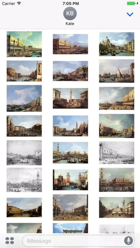 Canaletto Artworks Stickers 스크린샷