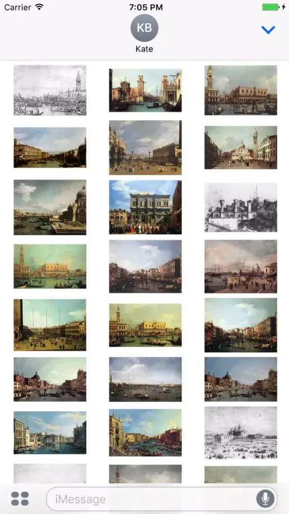 Canaletto Artworks Stickers 스크린샷