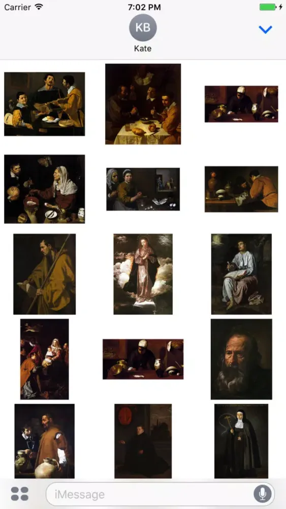 Diego Velazquez Paintings for iMessage Ekran Görüntüleri