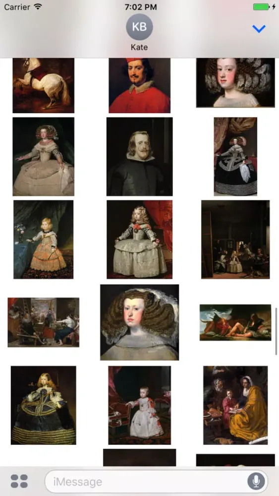 Diego Velazquez Paintings for iMessage Ekran Görüntüleri
