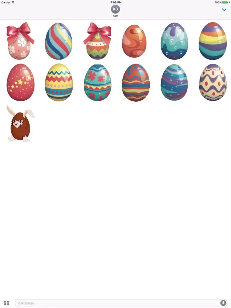 Paint Easter Eggs Stickers iPad  Screenshots