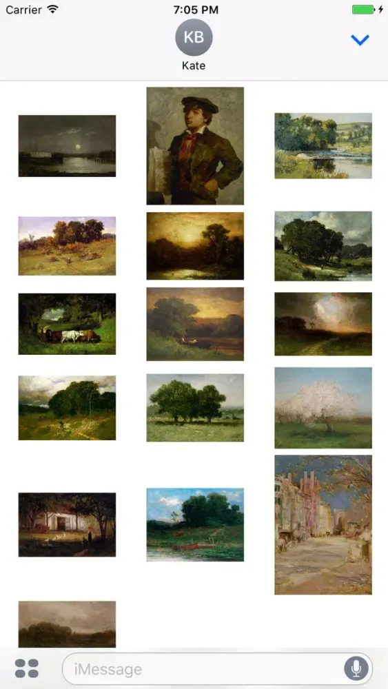 Capturas de pantalla de Edward Mitchell Bannister Artworks Stickers