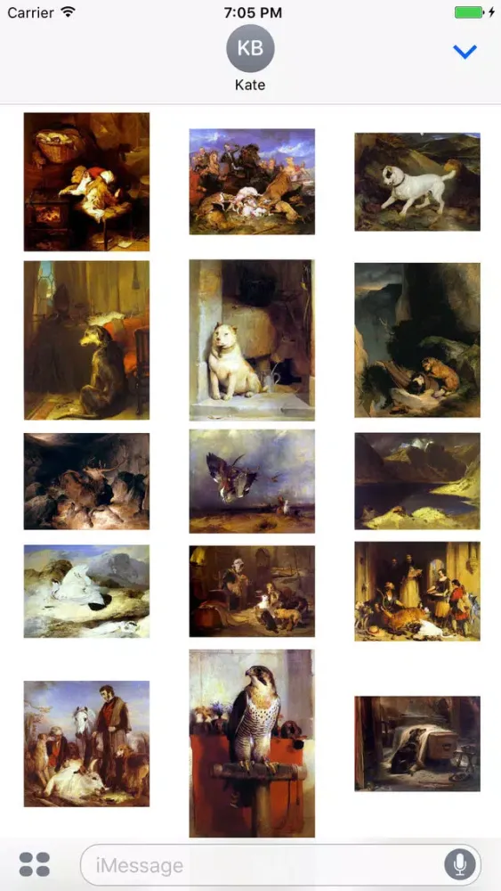 Tangkapan skrin Edwin Henry Landseer Artworks Stickers