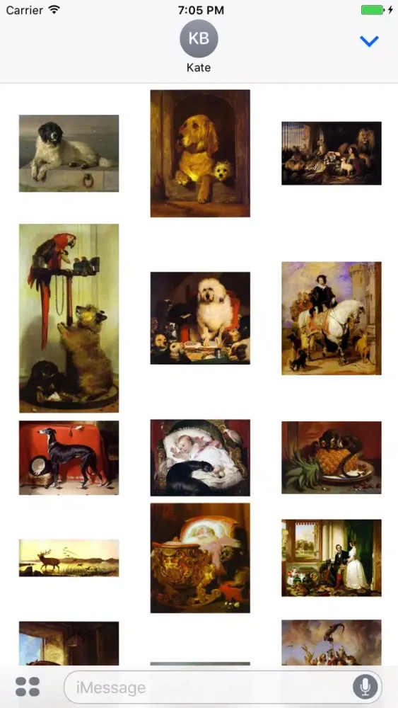 Tangkapan skrin Edwin Henry Landseer Artworks Stickers