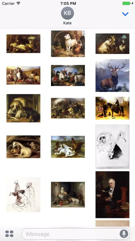 Tangkapan skrin Edwin Henry Landseer Artworks Stickers