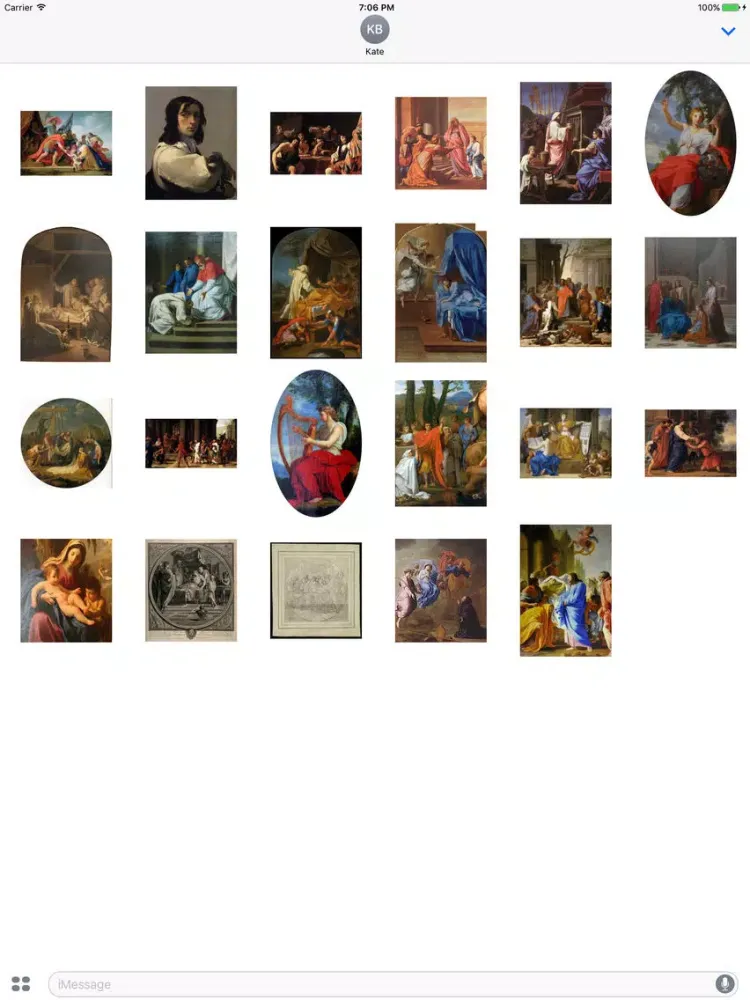 Captures d'écran de Eustache Le Sueur Artworks Stickers iPad 