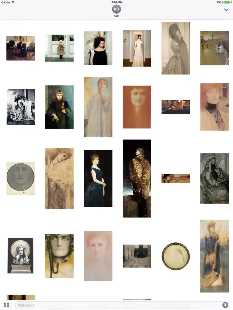 Fernand Khnopff Artworks Stickers iPad  Screenshots