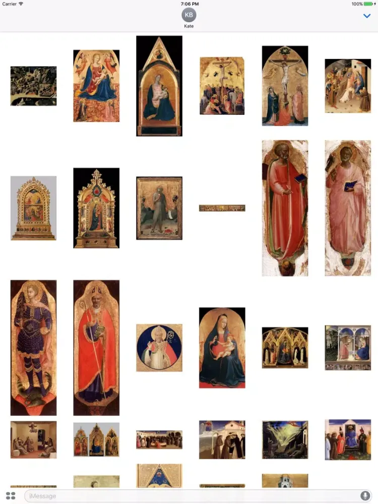 صور Fra Angelico Artworks Stickers iPad 