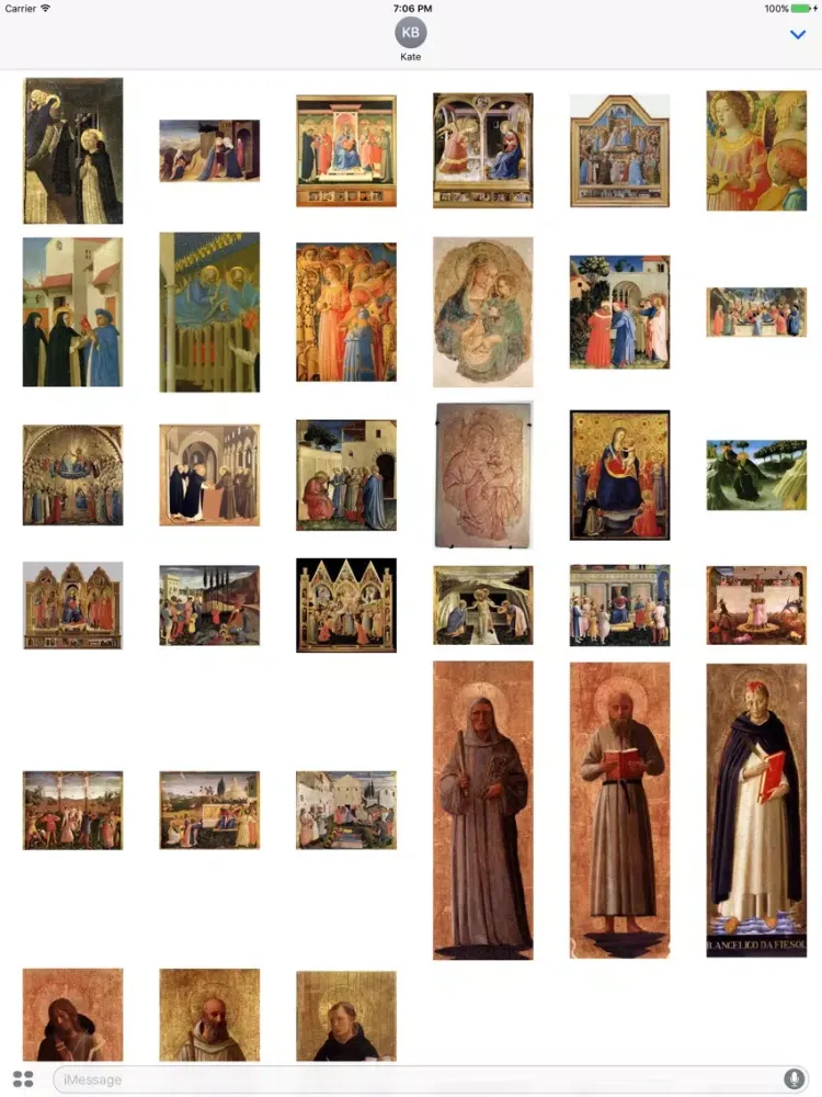 صور Fra Angelico Artworks Stickers iPad 