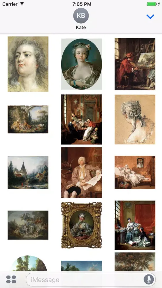 Скриншоты Francois Boucher Artworks Stickers