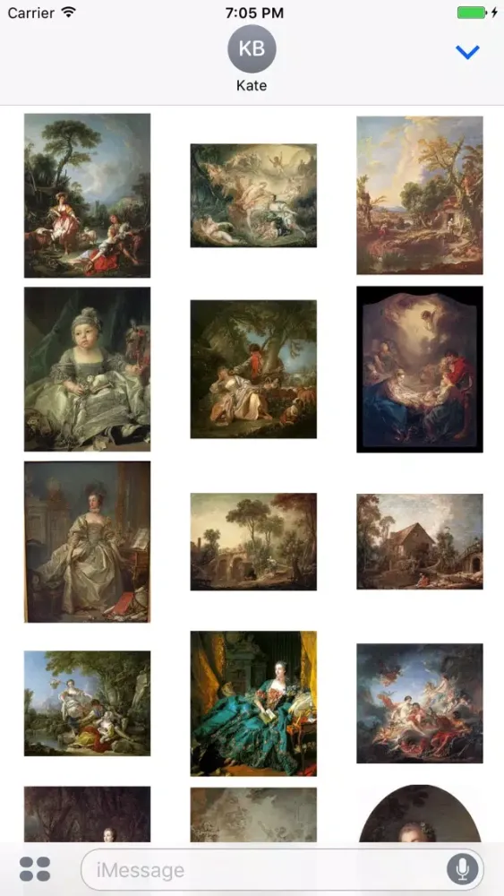 Скриншоты Francois Boucher Artworks Stickers