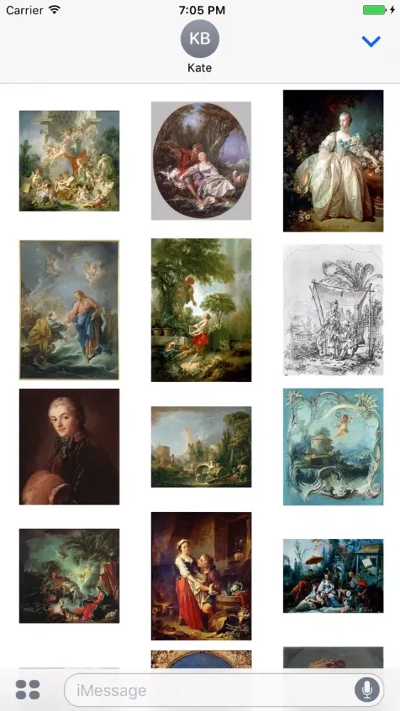 Скриншоты Francois Boucher Artworks Stickers