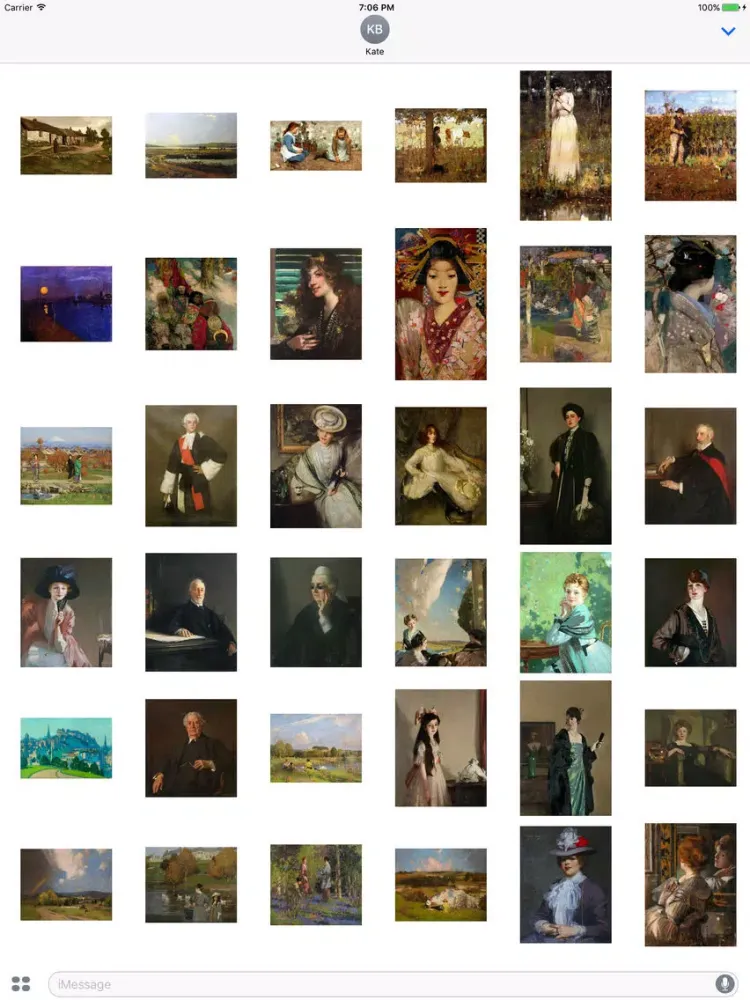 Capturas de pantalla de George Henry Artworks Stickers iPad 