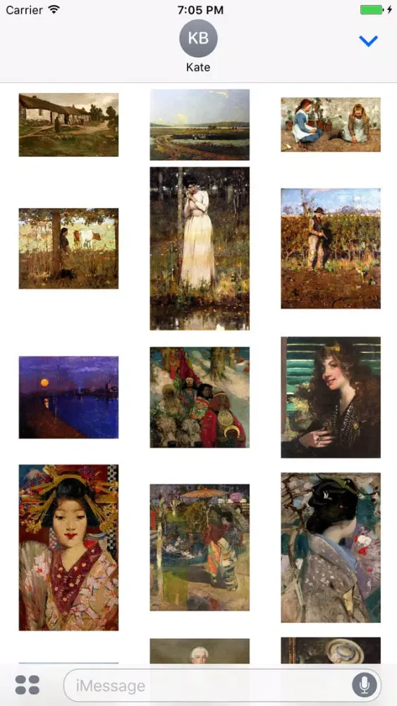 Capturas de pantalla de George Henry Artworks Stickers