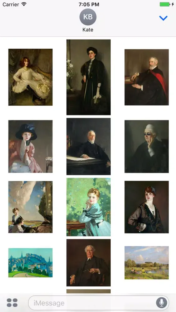 Capturas de pantalla de George Henry Artworks Stickers