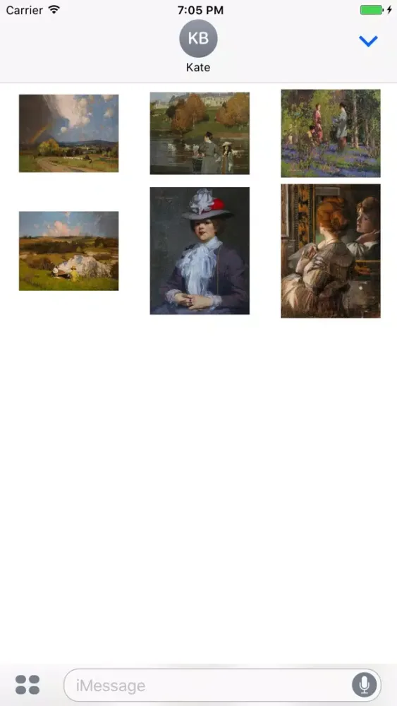 Capturas de pantalla de George Henry Artworks Stickers