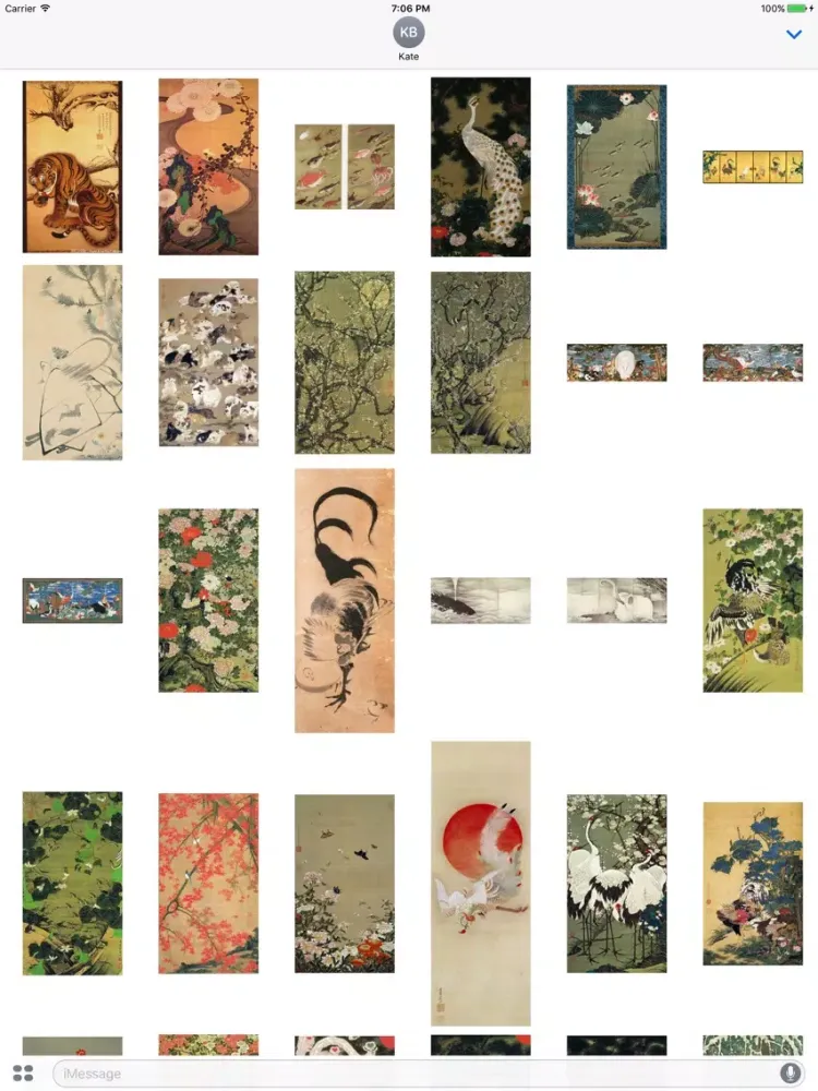 Ito Jakuchu Artworks Stickers iPad  Ekran Görüntüleri