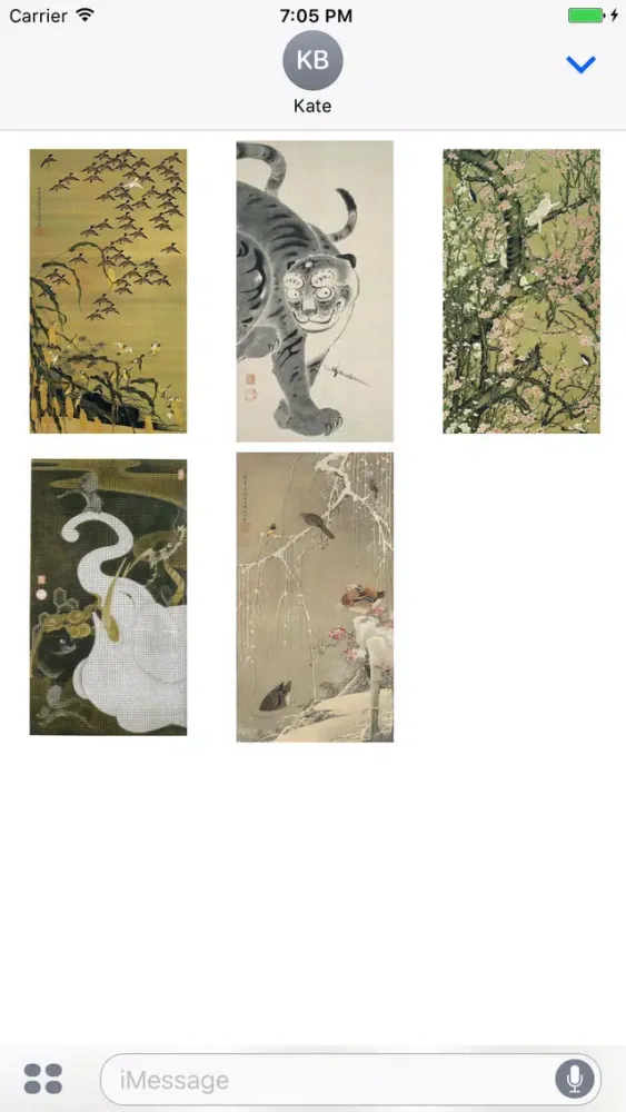 Ito Jakuchu Artworks Stickers Ekran Görüntüleri