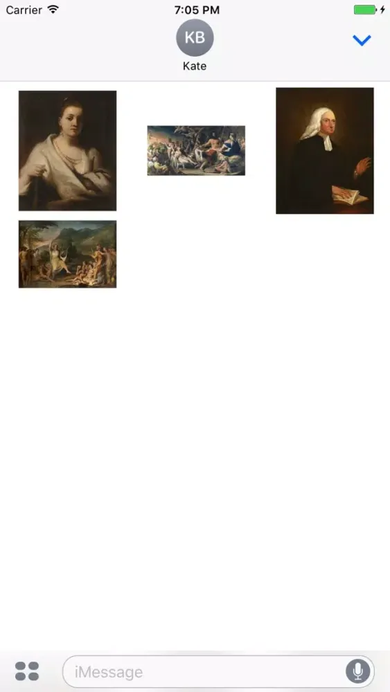 Tangkapan layar James Barry Artworks Stickers