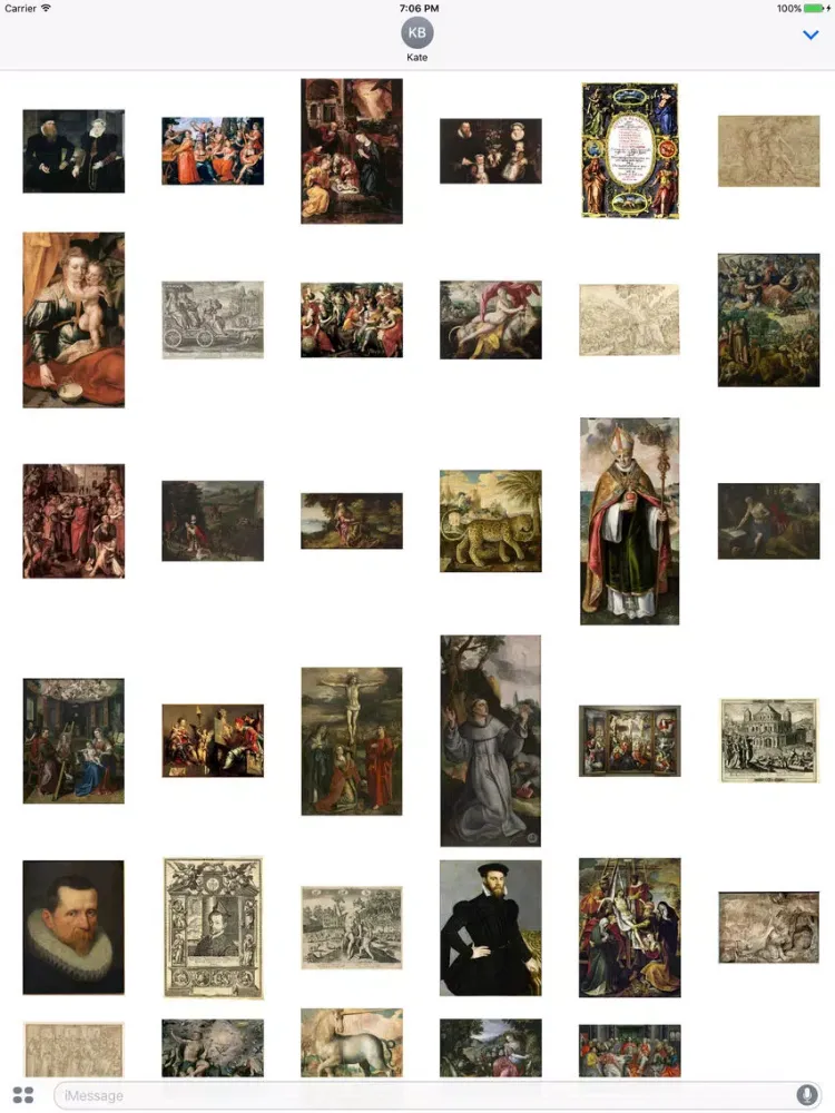 Maarten De Vos Artworks Stickers iPad  Screenshots