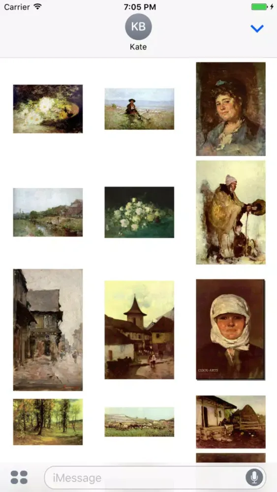 Nicolae Grigorescu Artworks Stickers स्क्रीनशॉट