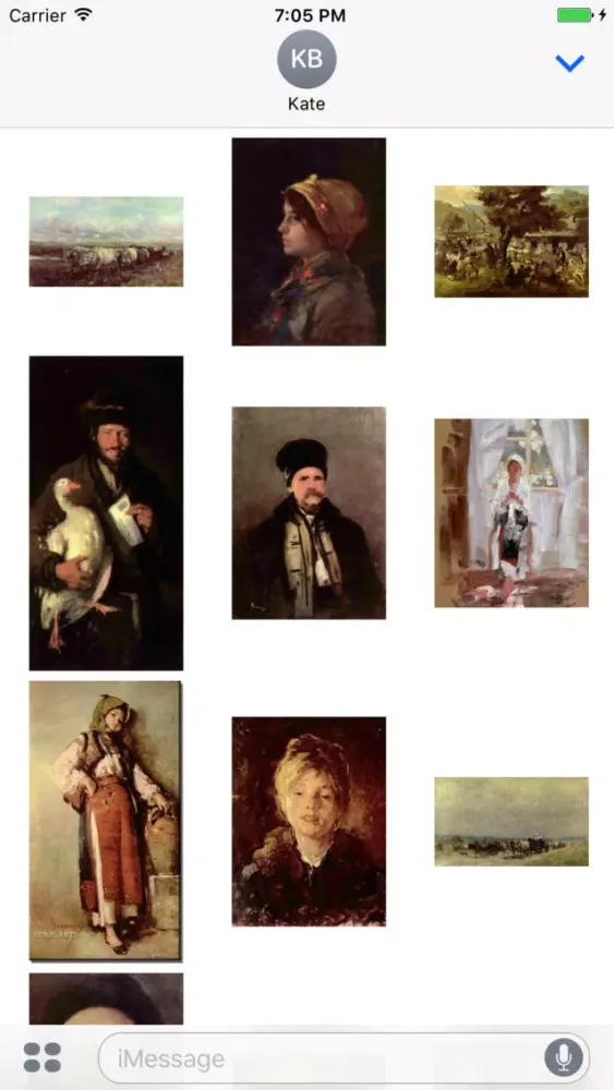 Nicolae Grigorescu Artworks Stickers स्क्रीनशॉट