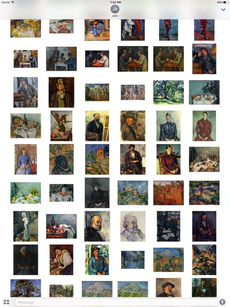 Capturas de tela do Paul Cezanne Paintings iPad 