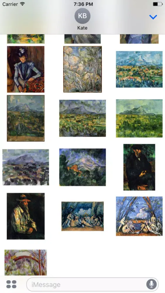 Capturas de tela do Paul Cezanne Paintings
