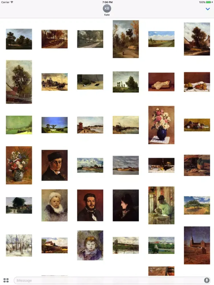 Скриншоты Paul Gauguin Artworks Stickers iPad 