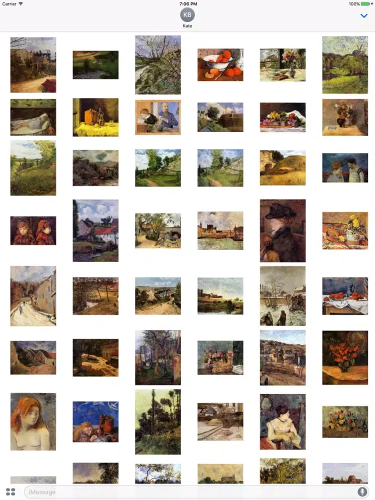 Скриншоты Paul Gauguin Artworks Stickers iPad 