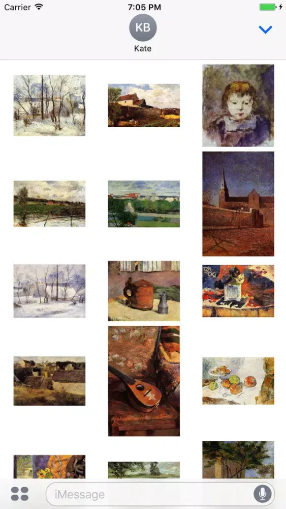 Скриншоты Paul Gauguin Artworks Stickers