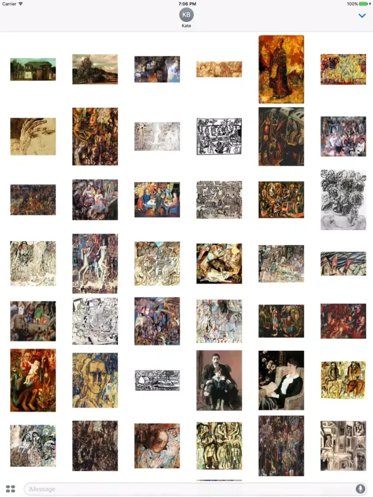 Pavel Filonov Artworks Stickers iPad 应用截图
