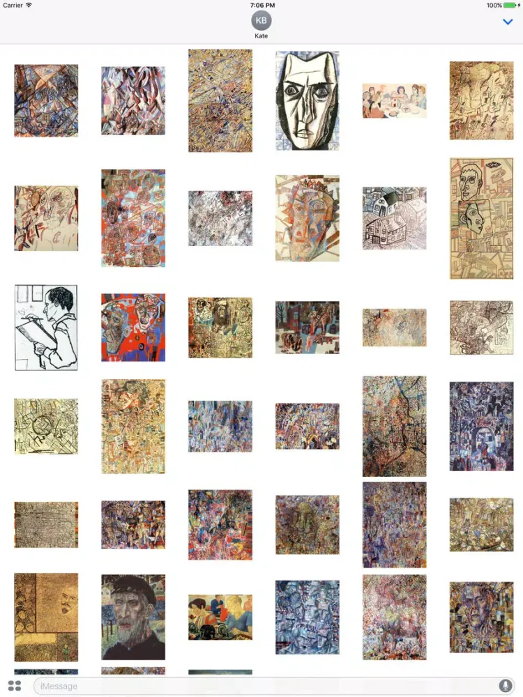 Pavel Filonov Artworks Stickers iPad 应用截图
