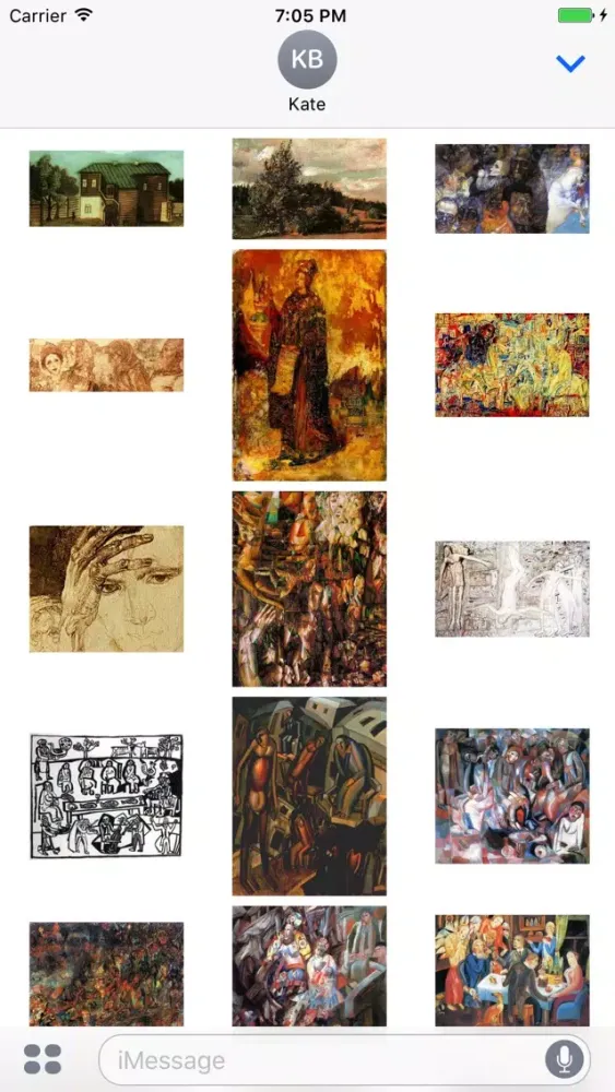 Pavel Filonov Artworks Stickers应用截图