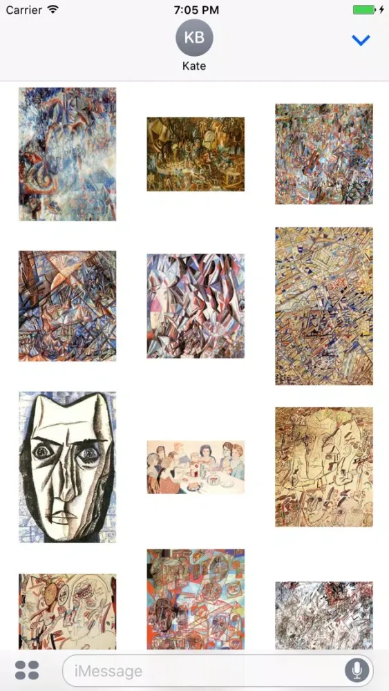 Pavel Filonov Artworks Stickers应用截图