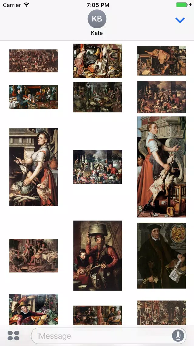 Tangkapan layar Pieter Aertsen Artworks Stickers