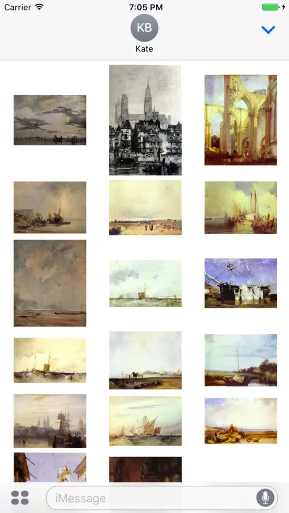 Скриншоты Richard Parkes Bonington Artworks Stickers