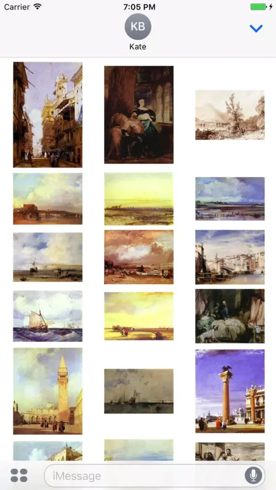 Скриншоты Richard Parkes Bonington Artworks Stickers