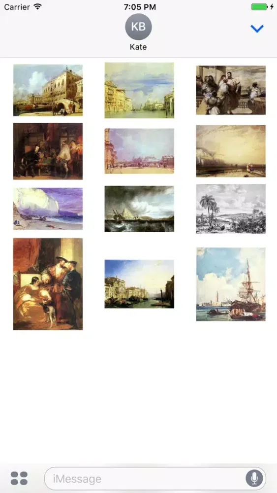 Скриншоты Richard Parkes Bonington Artworks Stickers