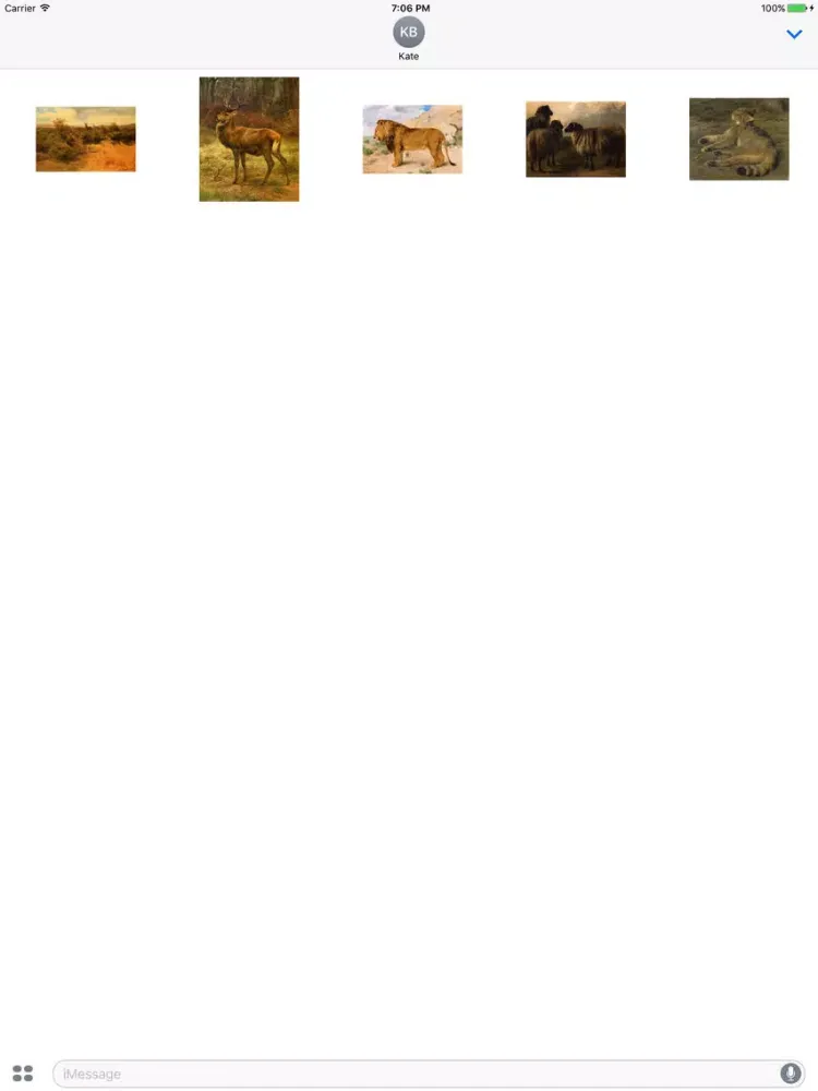 Captures d'écran de Rosa Bonheur Artworks Stickers iPad 