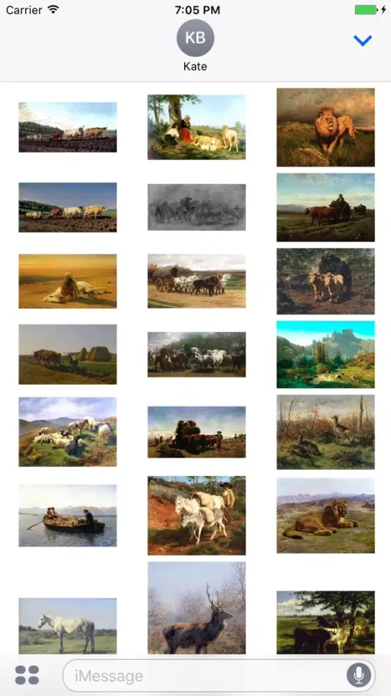 Captures d'écran de Rosa Bonheur Artworks Stickers