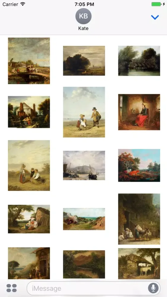 William Collins Artworks Stickers スクリーンショット