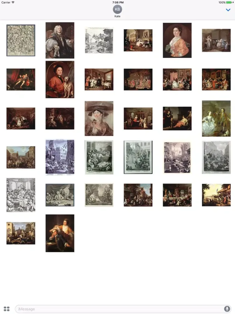 William Hogarth Artworks iPad 應用截圖