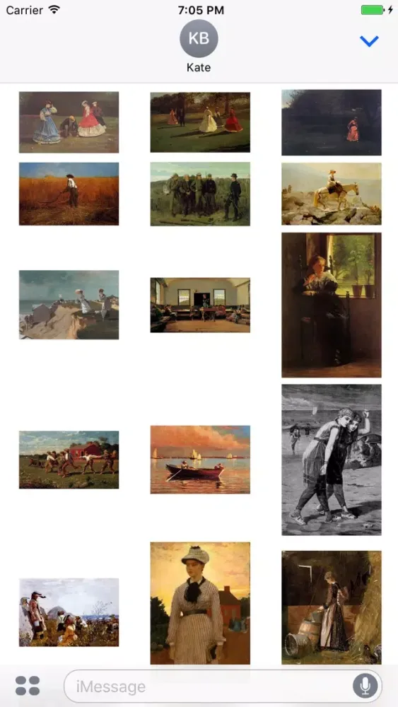 Winslow Homer Artworks Stickers Screenshots