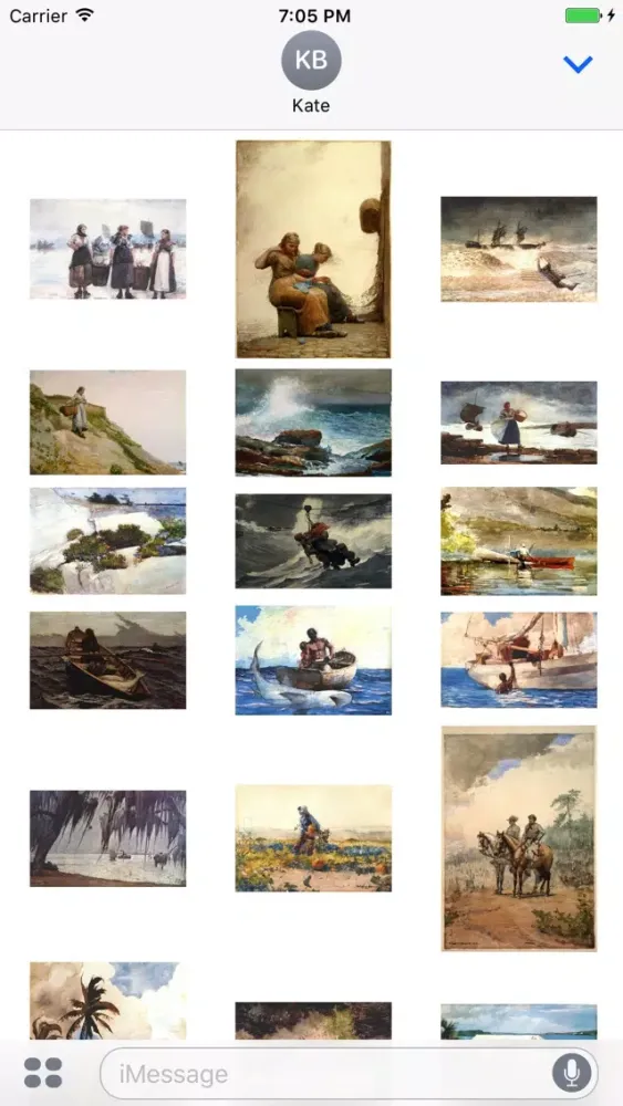 Winslow Homer Artworks Stickers Screenshots
