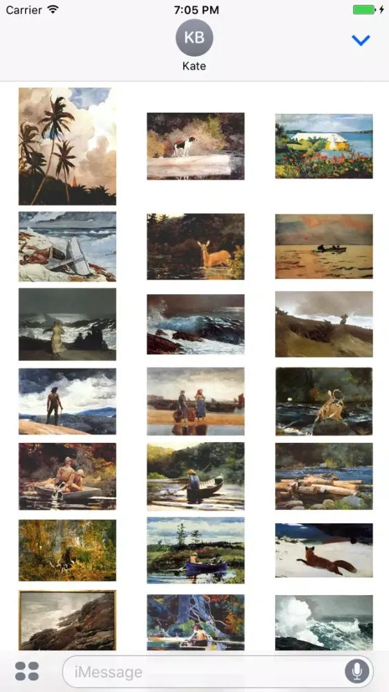 Winslow Homer Artworks Stickers Screenshots