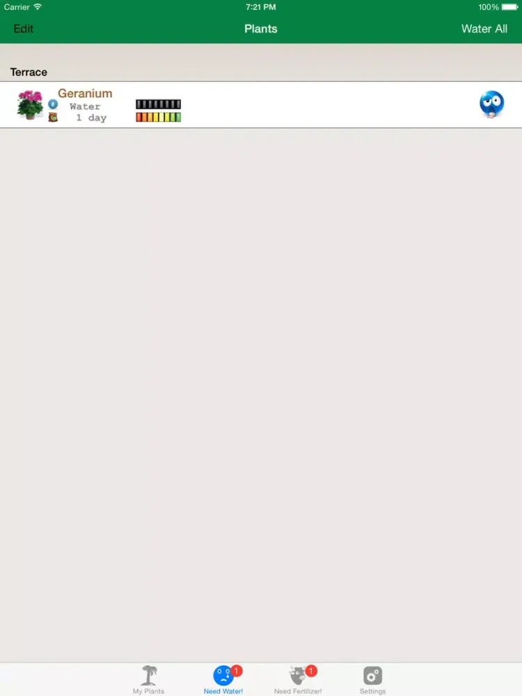 WateringPlants iPad  Ekran Görüntüleri
