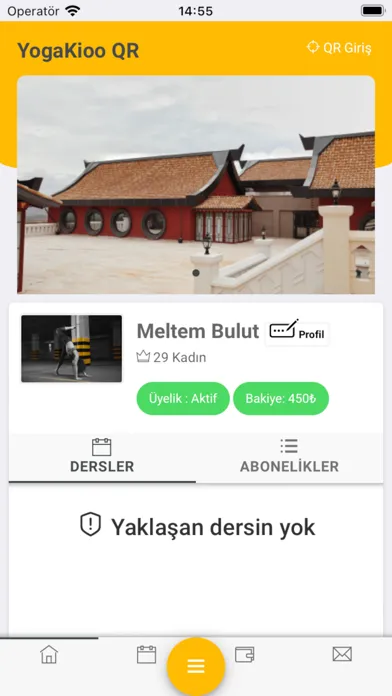 YogaKiooQR Üye Uygulaması應用截圖