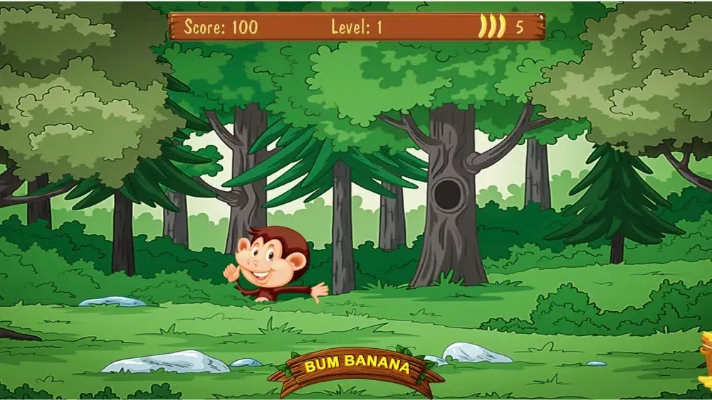 ภาพหน้าจอของ Bum Banana