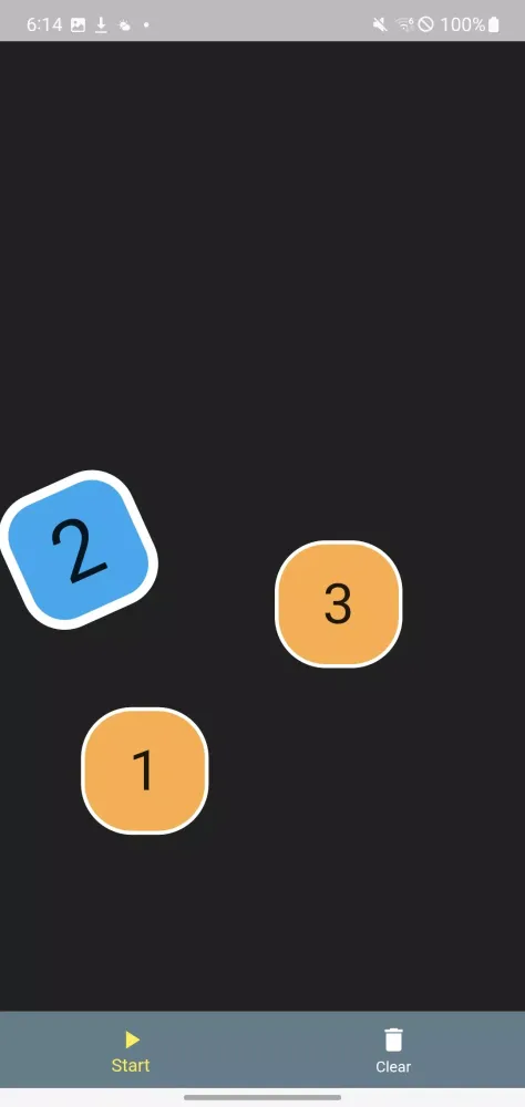 Capturas de tela do Chooser